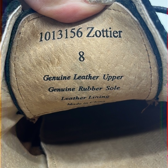 Aston Grey Collection Black Leather Oxford Sz 8. MS2150